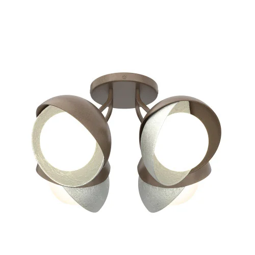 Brooklyn 4-Light Double Shade Semi-Flush (65|121376-SKT-05-82-GG0711)