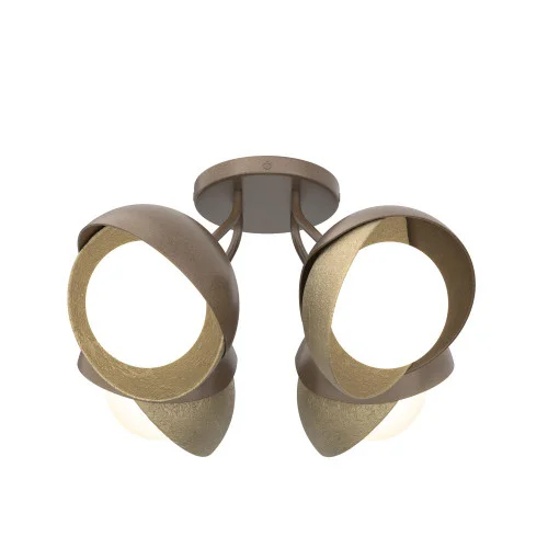 Brooklyn 4-Light Double Shade Semi-Flush (65|121376-SKT-05-84-GG0711)