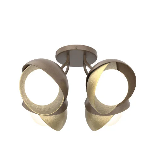 Brooklyn 4-Light Double Shade Semi-Flush (65|121376-SKT-05-86-GG0711)