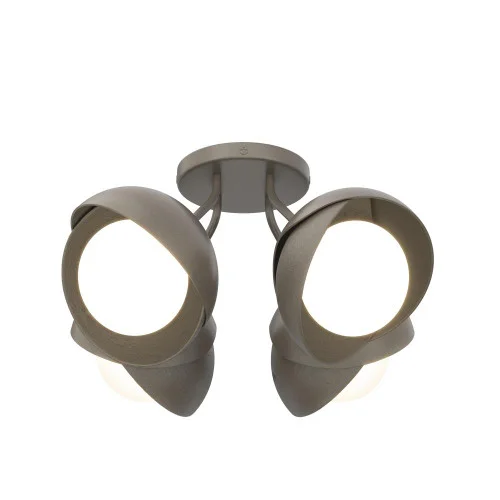 Brooklyn 4-Light Double Shade Semi-Flush (65|121376-SKT-07-07-GG0711)