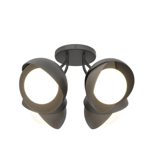 Brooklyn 4-Light Double Shade Semi-Flush (65|121376-SKT-10-07-GG0711)