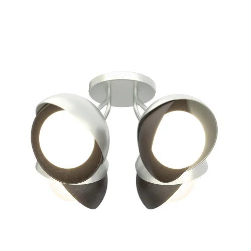 Brooklyn 4-Light Double Shade Semi-Flush (65|121376-SKT-82-14-GG0711)