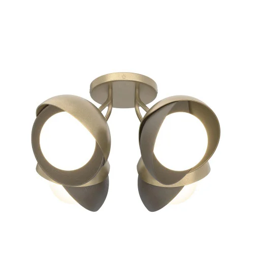 Brooklyn 4-Light Double Shade Semi-Flush (65|121376-SKT-84-07-GG0711)