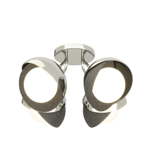 Brooklyn 4-Light Double Shade Semi-Flush (65|121376-SKT-85-20-GG0711)