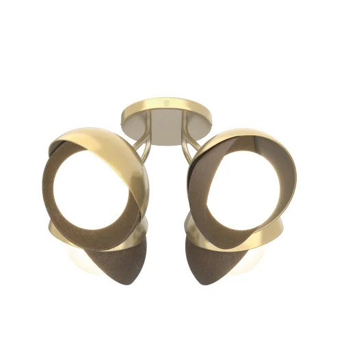 Brooklyn 4-Light Double Shade Semi-Flush (65|121376-SKT-86-05-GG0711)