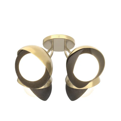 Brooklyn 4-Light Double Shade Semi-Flush (65|121376-SKT-86-14-GG0711)