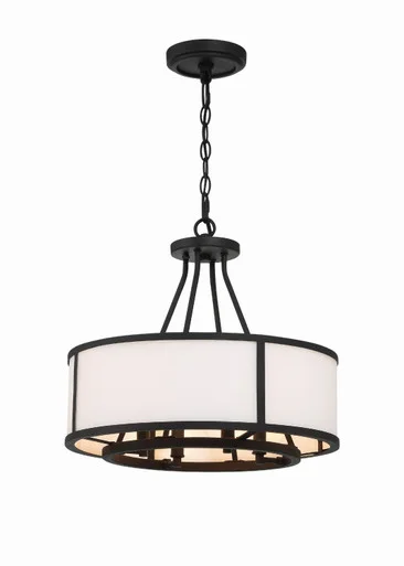 Bryant Four Light Chandelier in Black Forged (60|BRY-8004-BF)