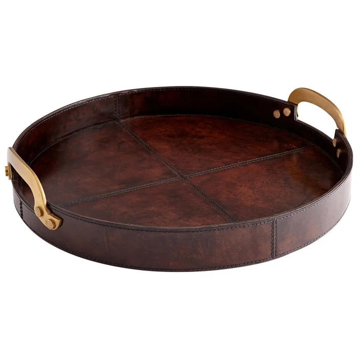 Bryant Tray Brown Small By Cyan Design