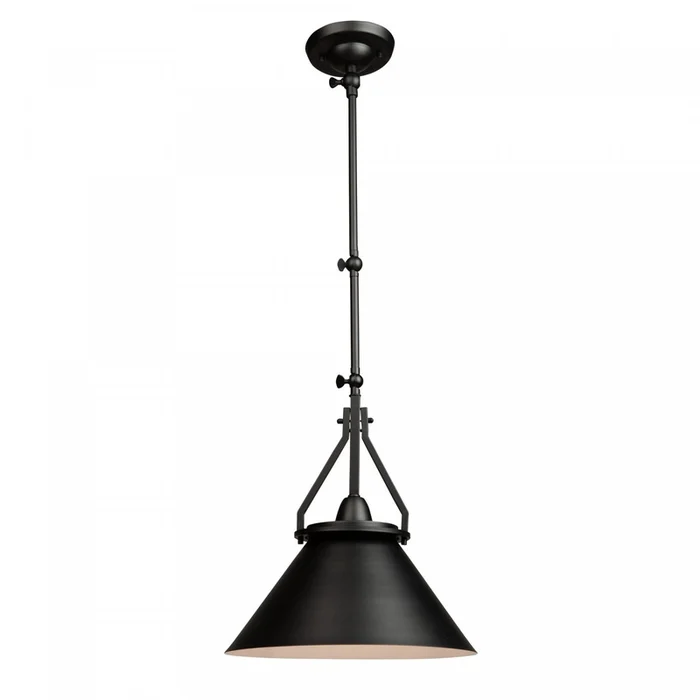 Brydon 1-Light Black Wall Sconce Pendant|Luminaire suspendu de style applique murale Brydon noir 1ampoule|D06H52AX