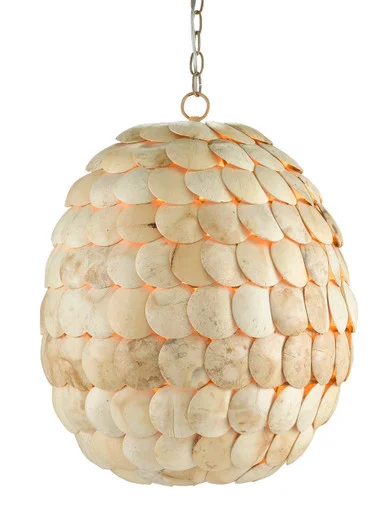 Buko Collection Three Light Pendant in Coco Cream (142|9000-0784)