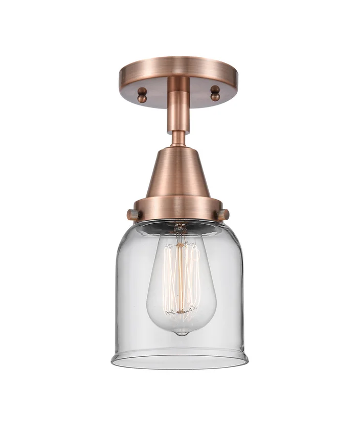 Caden One Light Flush Mount in Antique Copper (405|447-1C-AC-G52)