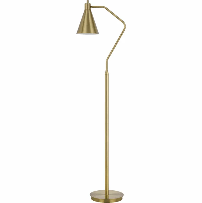 Cal BO-3177FL-AB Capstone Antique Brass LED Light Floor Lamp