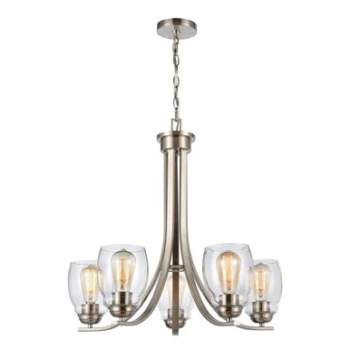 Calistoga Five Light Chandelier in Brushed Nickel (45|CN320522)