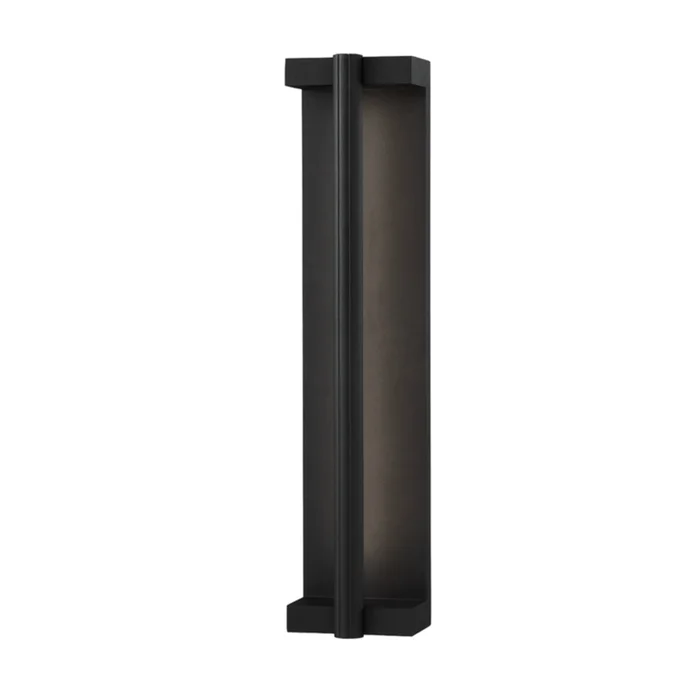 Calla Wall Sconce 1-Light Outdoor LED in Textured Black 4.75L x 4.75W x 21.5H