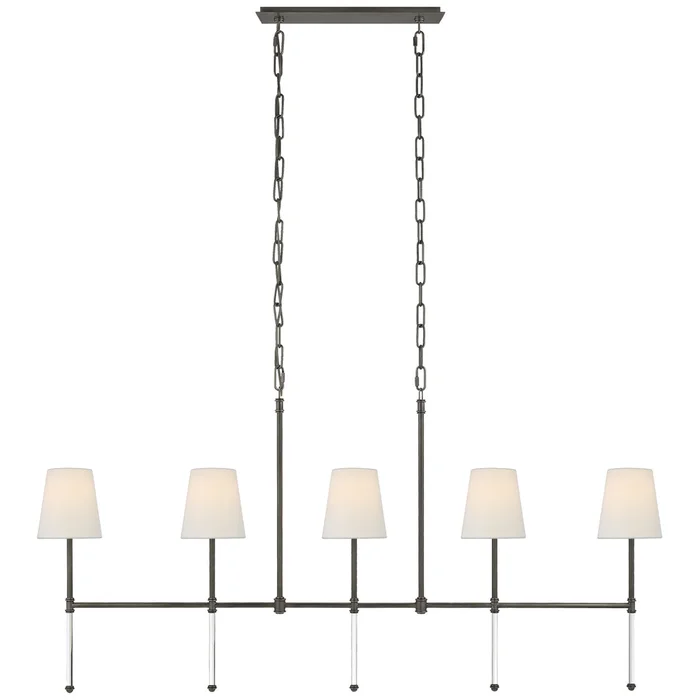 Camille Five Light Linear Chandelier