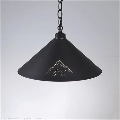 Canyon Black Iron One Light Pendant in Black Iron (172|A24441CH-97)