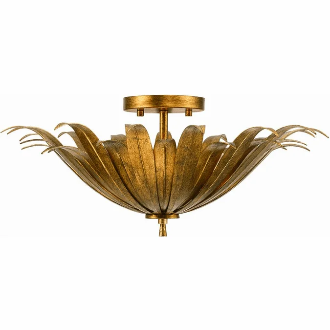 Capital Lighting 249531AG Eden Contemporary Antique Gold Flush Lighting