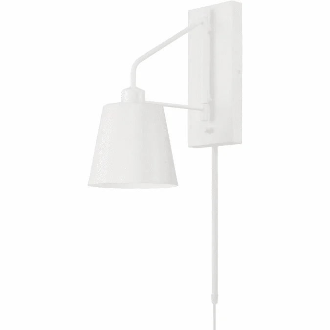 Capital Lighting 651311WE Alden Modern Matte White Lighting Sconce