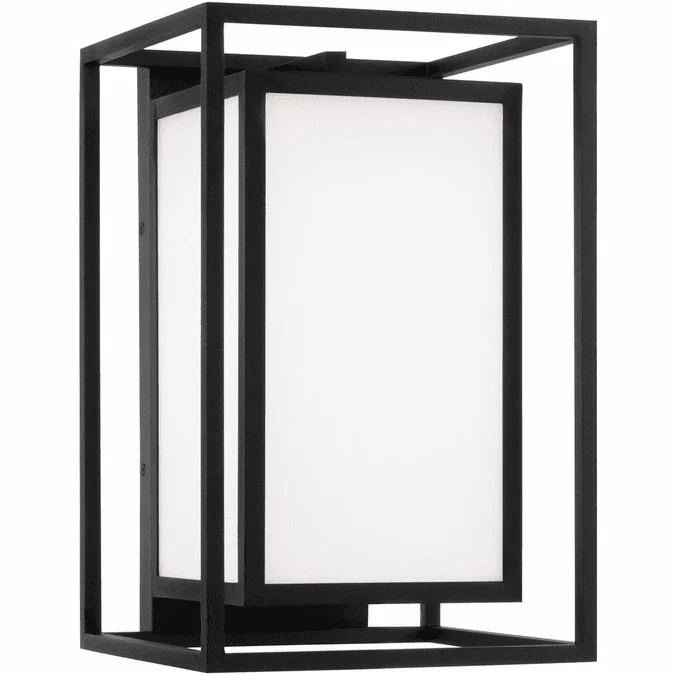 Capital Lighting 953111BK Aiden Modern Black 14″ Exterior Wall Lamp