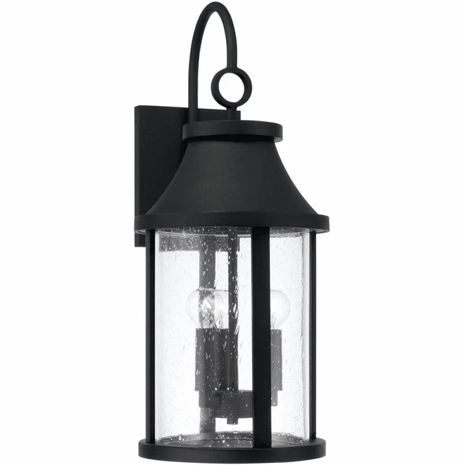 Capital Lighting 953631BK Bridger Modern Black 24.5″ Exterior Lighting Sconce