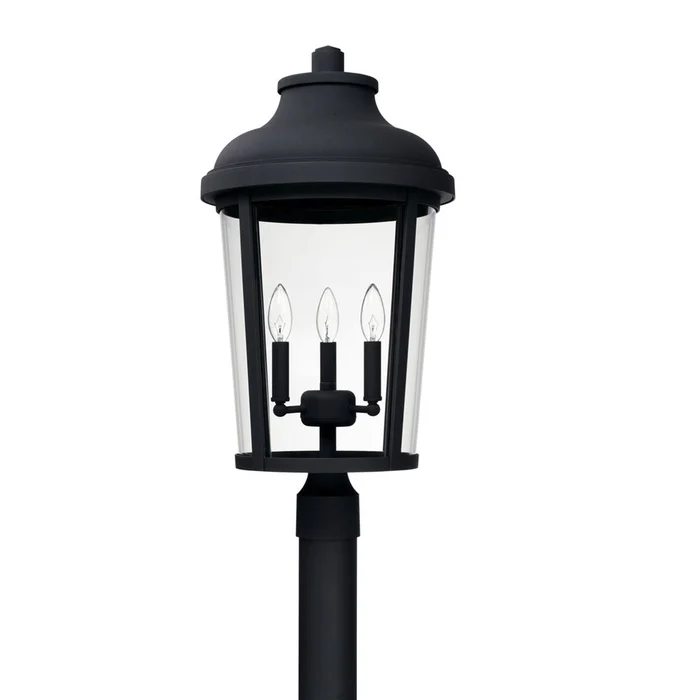 Capital Lighting Dunbar 3-Light Outdoor Post-Lantern – 927034BK
