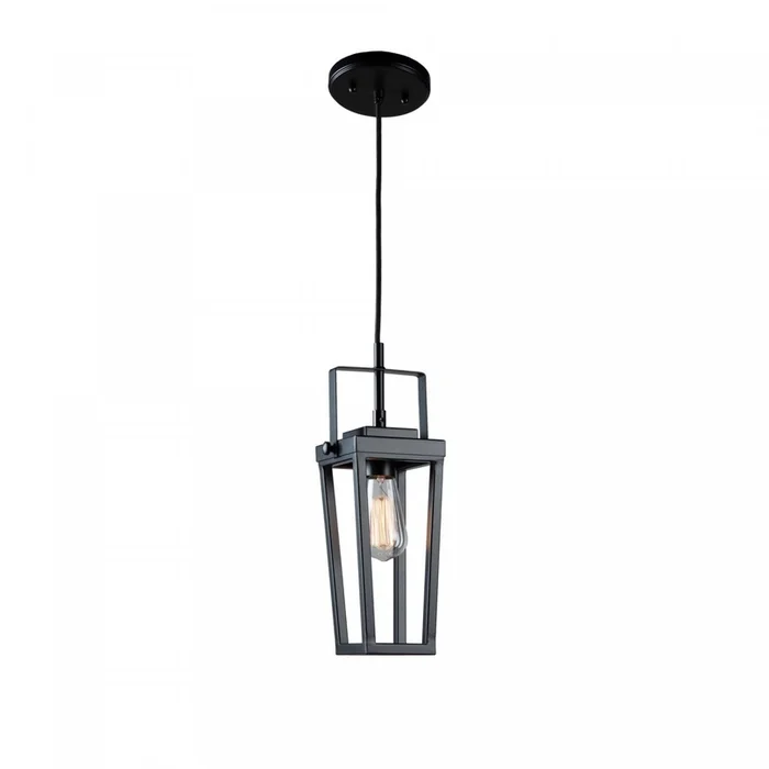 Carriage 1-Light Black Pendant II | Luminaire suspenduII Carriage noir 1ampoule | D06HMBZ8