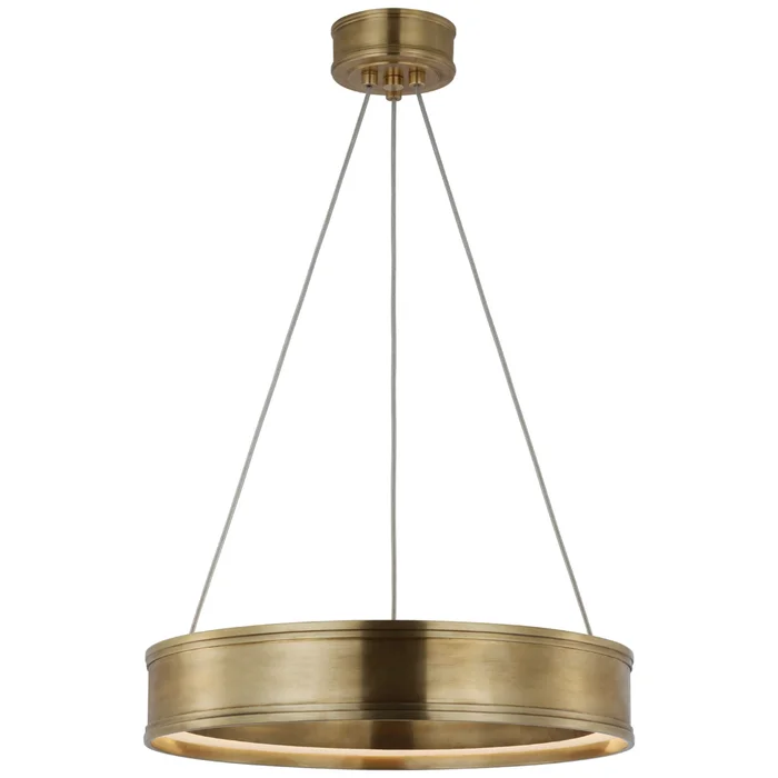 Chapman & Myers Connery 18″ Ring Chandelier in Antique-Burnished Brass Ceiling Light W18″