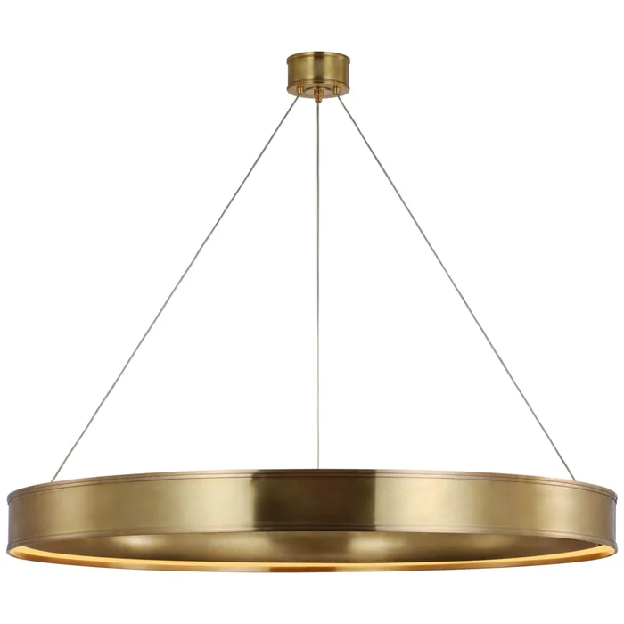 Chapman & Myers Connery 50″ Ring Chandelier in Antique-Burnished Brass Ceiling Light W50″