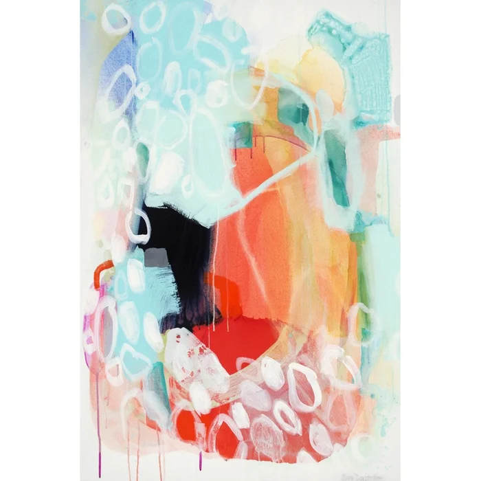 Cherry Creamsicle Love Giant Art 72×48 Wall Art|uvre dart murale Giant Art Cherry Creamsicle Love 72×48