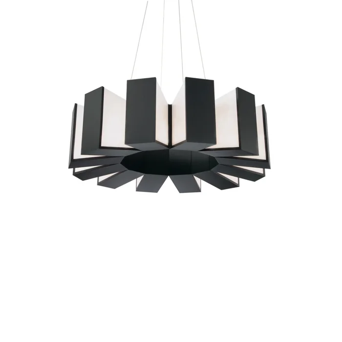Chronos LED Chandelier in Black (281|PD-75934-BK)