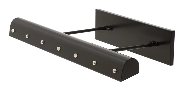 Classic Traditional LED Picture Light in Black with Polished Nickel (30|DTBLEDZ24-BLK/PN)