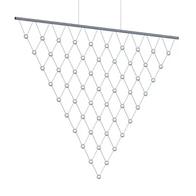 Constellation LED Pendant in Bright Satin Aluminum (69|1889.16C)