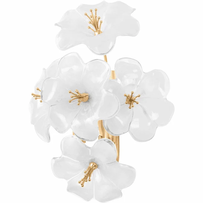 Corbett 367-01-GL Hygea Modern Gold Leaf Sconce Lighting