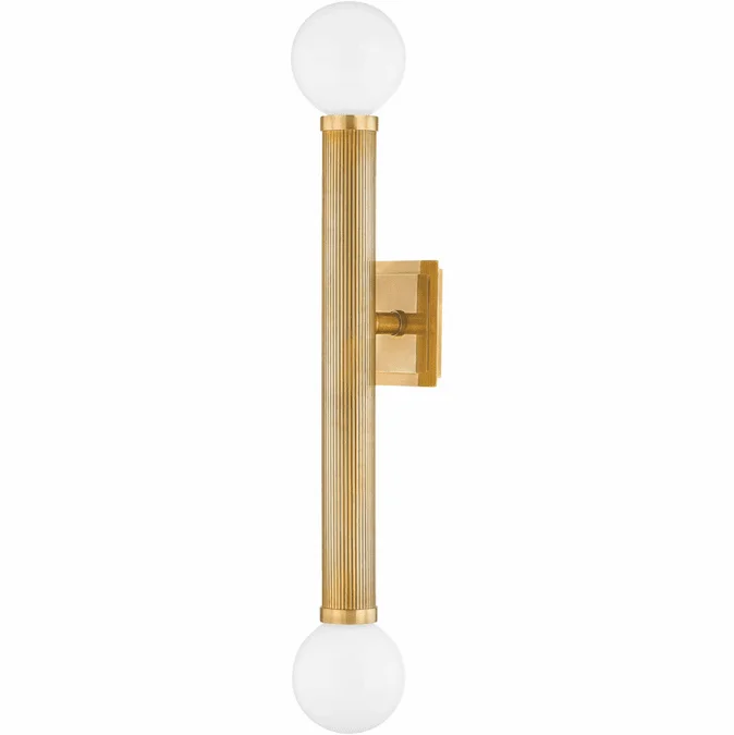 Corbett 373-02-VB Pienza Modern Vintage Brass Wall Lighting