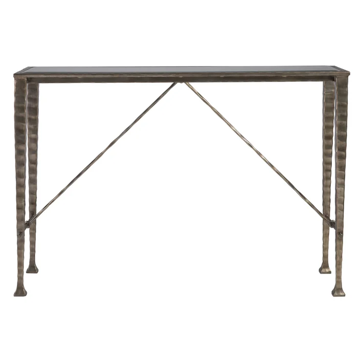 cortona console with glass top
