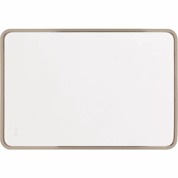 Craftmade MIR2403RRT-SB3C Monica Modern Satin Brass LED Wall Mounted Mirror