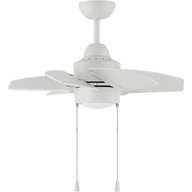Craftmade PPT24W6 Propel II Modern White LED 24″ Ceiling Fan