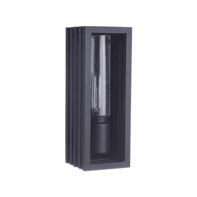 Craftmade ZA2800-TB Carmel Contemporary Textured Matte Black Outdoor 14″ Wall Sconce
