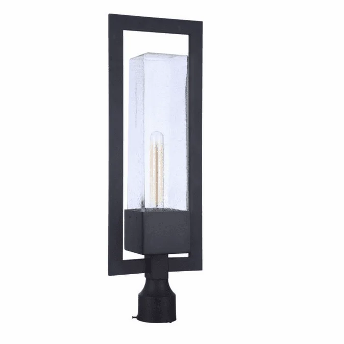 Craftmade ZA4025-MN Perimeter Contemporary Midnight Outdoor Post Light Fixture