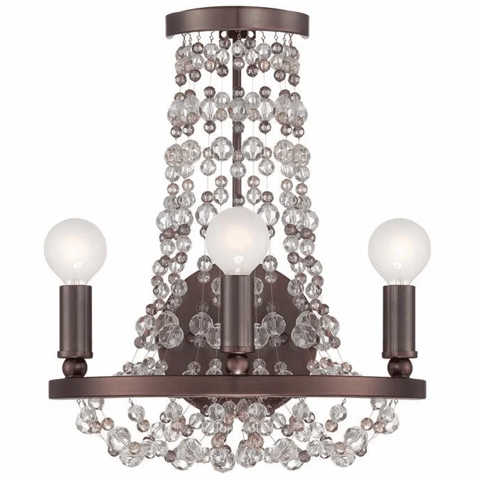 Crystorama 1542-CB-MWP Channing Chocolate Bronze Lamp Sconce