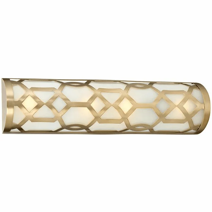 Crystorama 2264-AG-LED Jennings Contemporary Aged Brass LED Bathroom Lighting