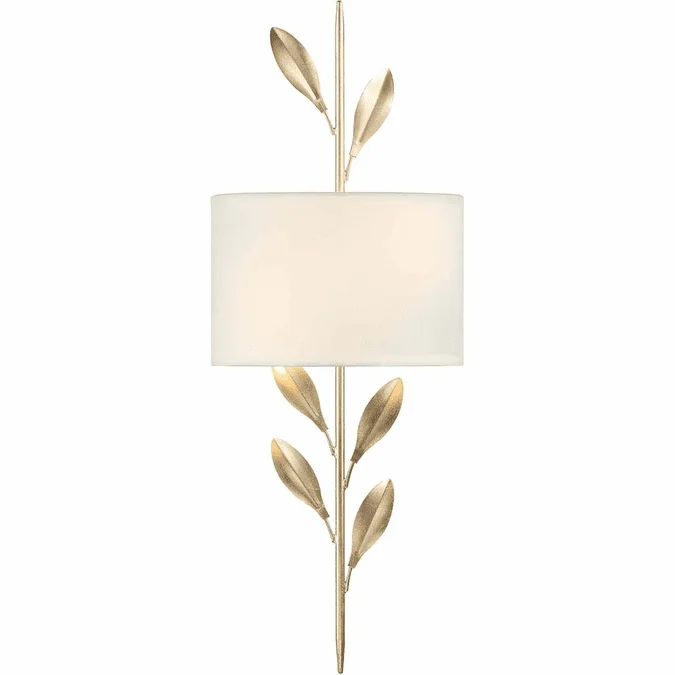 Crystorama 501-GA Broche Modern Antique Gold Wall Lighting