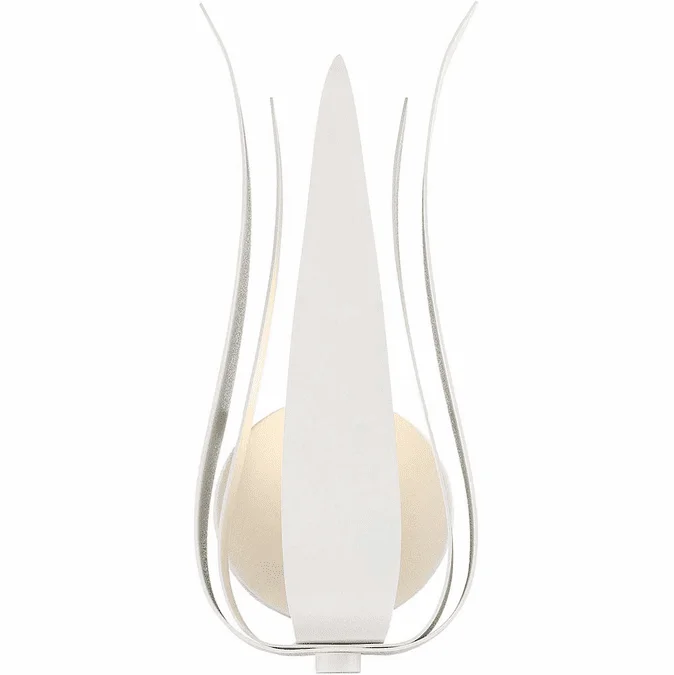 Crystorama 511-MT Broche Modern Matte White Wall Lamp