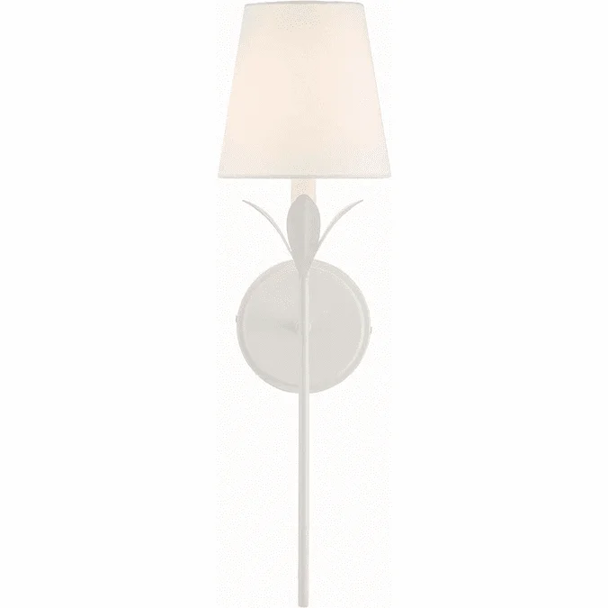 Crystorama 531-MT Broche Contemporary Matte White Wall Lamp
