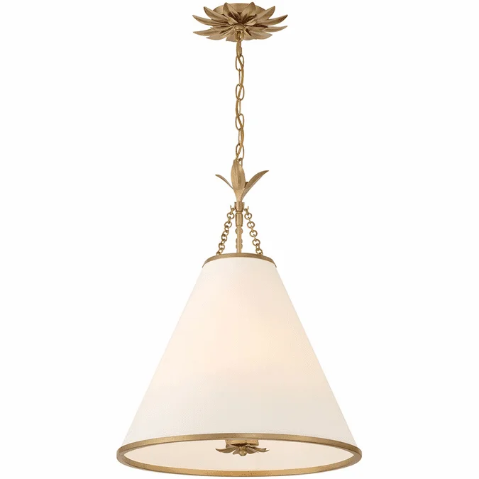Crystorama 564-GA Broche Modern Antique Gold Drop Ceiling Lighting