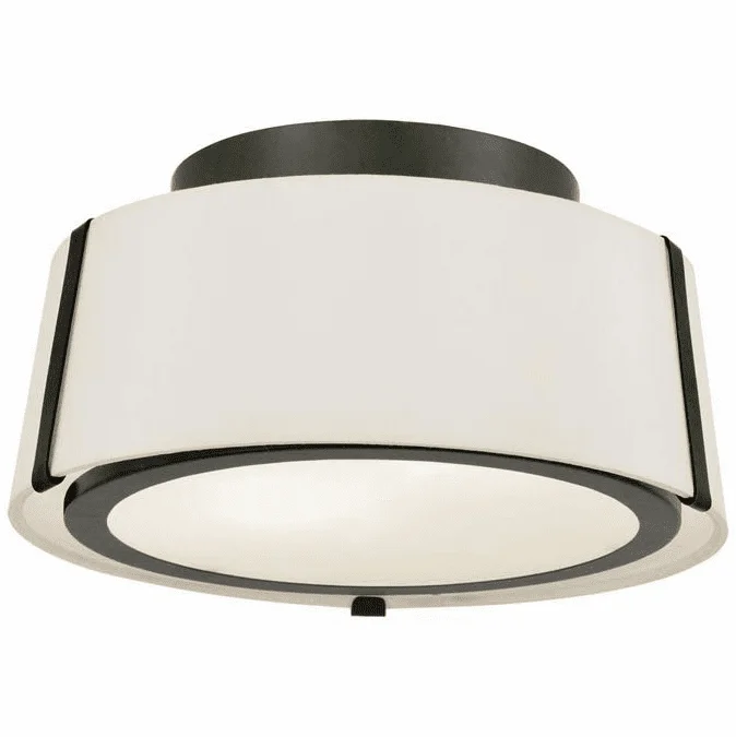 Crystorama FUL-903-BK Fulton Modern Black 12″ Overhead Light Fixture