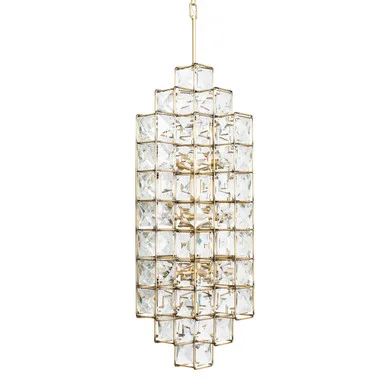 Cubic 14 Light Foyer Pendant in Calypso Gold (137|329F14CG)