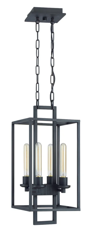Cubic Four Light Foyer Pendant