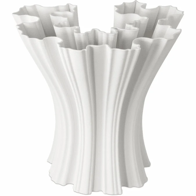 Currey & Company 1200-0934 Godet Contemporary White Vase