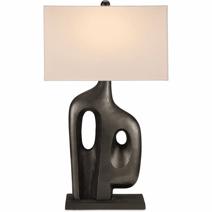 Currey & Company 6000-0910 Avant-Garde Contemporary Graphite Table Lamp